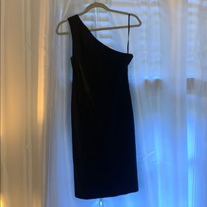 Black one shoulder J. Crew dress (size 4)